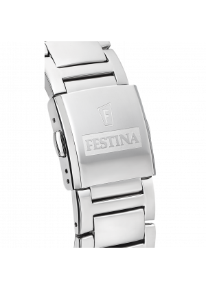 Montre festina f20652/2 vert, bracelet en acier inoxydable 316l, homme