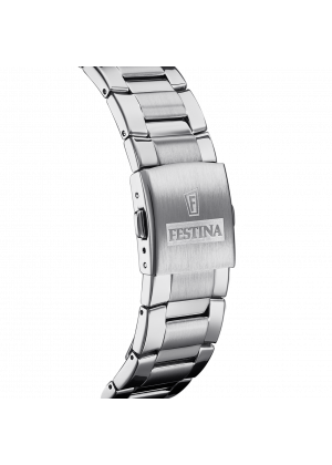 Montre festina f20463/4 noir, bracelet acier inoxydable, homme