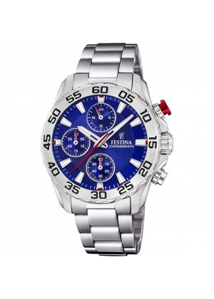 Montre festina junior collection f20457/2 bleu, bracelet en acier, enfants