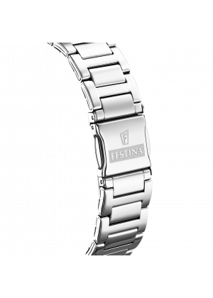 Montre festina f16719/2 noir, bracelet acier inoxydable, femme