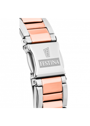 Montre festina f20398/1 gris, bracelet acier inoxydable, femme