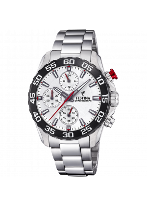 Montre festina junior collection f20457/1 blanc, bracelet en acier, enfants