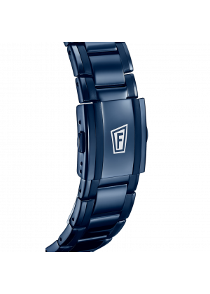 Montre festina f20524/1 bleu, bracelet acier inoxydable, homme