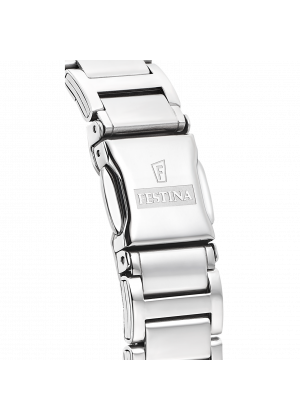 Montre festina f16936/b gris, bracelet acier inoxydable, femme