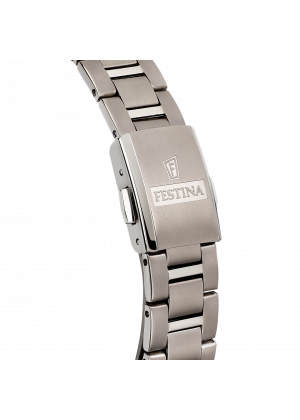 Montre festina titanium f20436/1 argenté, bracelet titane, femme