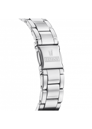 Montre festina f20593/1 gris, bracelet acier inoxydable, femme