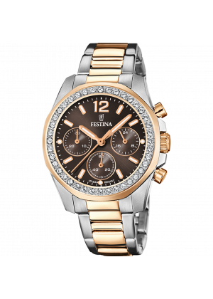 Montre festina f20608/1 chocolat, les femmes