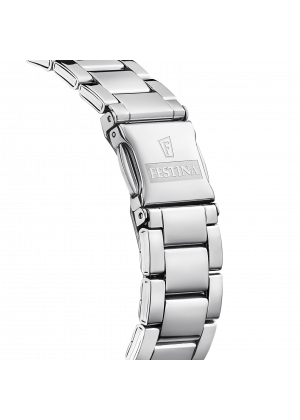 Montre festina f20622/1 gris, bracelet acier inoxydable, femme