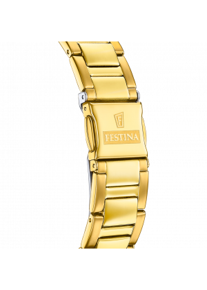 Montre festina f20609/1 ivory, bracelet acier inoxydable, femme