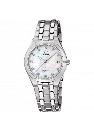 Montre femme jaguar executive dame argentée j671/a