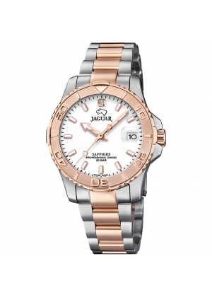 Montre femme jaguar couple diver argentée j871/1