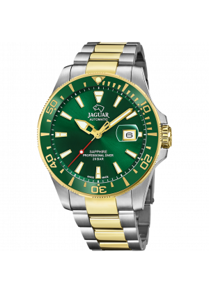 Montre jaguar pro diver automatique verte pour homme. j887/2