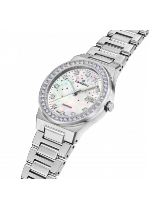 Montre femme candino constellation blanche nacré c4749/1