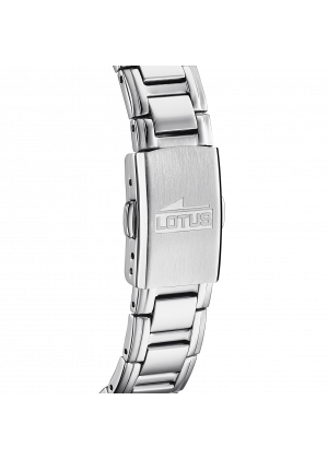 Montre lotus classic steel 18655/1 blanc, bracelet en acier, femme