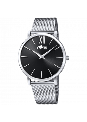 Montre lotus smart casual 18728/4 noir, bracelet en acier, femme