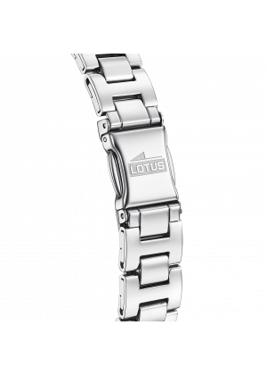 Montre lotus trendy 18795/1 gris argent, bracelet en acier inoxydable 316l, femme