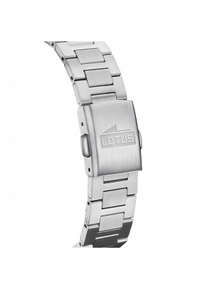 Montre lotus 18885/1 blanc, bracelet en acier inoxydable, femme