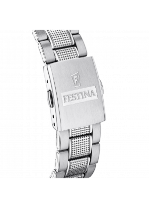 Montre festina junior collection f20345/3 noir, bracelet en acier, enfants