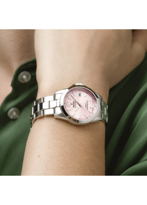 Montre festina swiss made acier classique f20049/3 rose, bracelet d’ acier inoxydable, femme